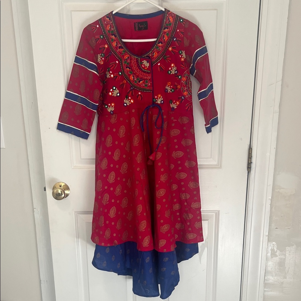 Rang Ja embroidered khader frock